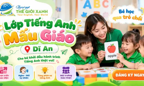 Lớp Tiếng Anh mẫu giáo Dĩ An