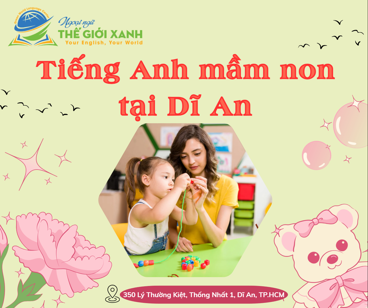 Tiếng Anh mầm non tại Dĩ An