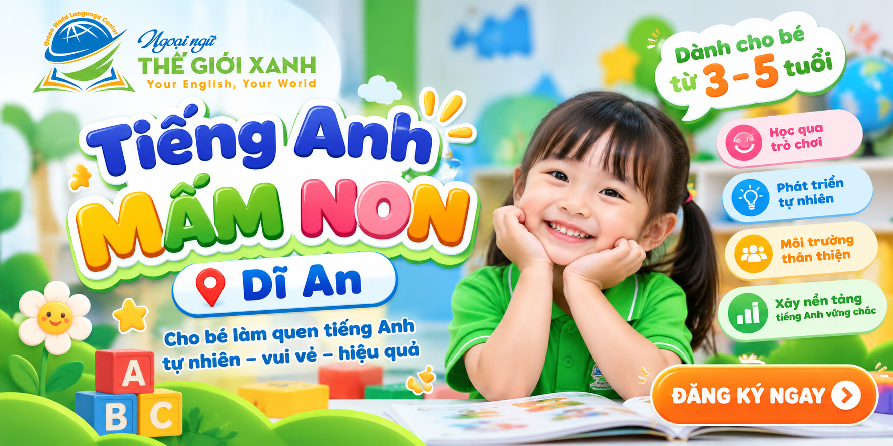Tiếng Anh mầm non Dĩ An